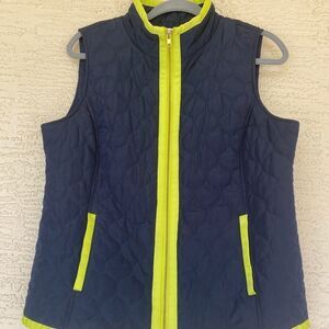 Crown & Ivy Zip up Puffer Vest and scarf